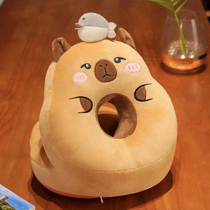 Soft Plush Capybara Neck Pillow Cushion