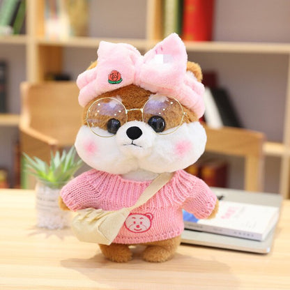 Cute Shiba Plush Toy Family Set