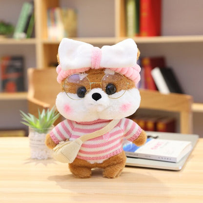 Cute Shiba Plush Toy Family Set
