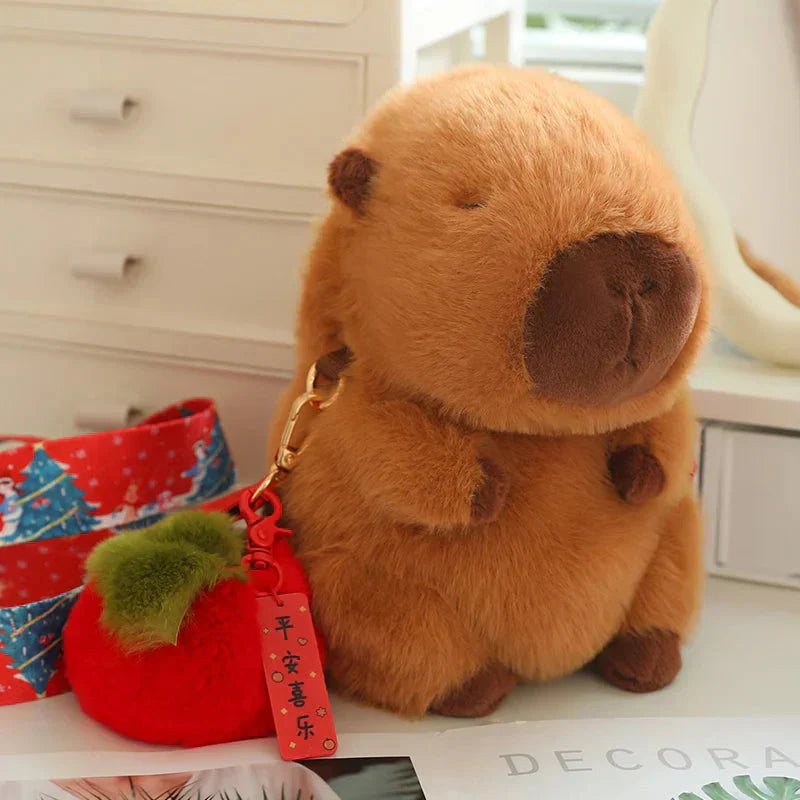 Cute Capybara Soft Toy with Clip