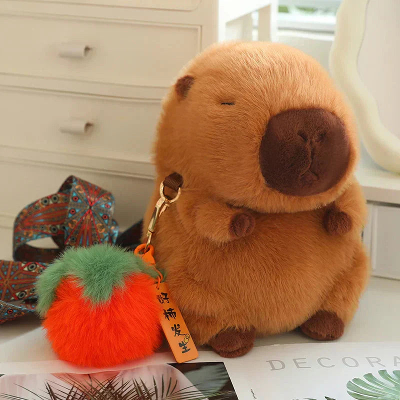 Cute Capybara Soft Toy with Clip