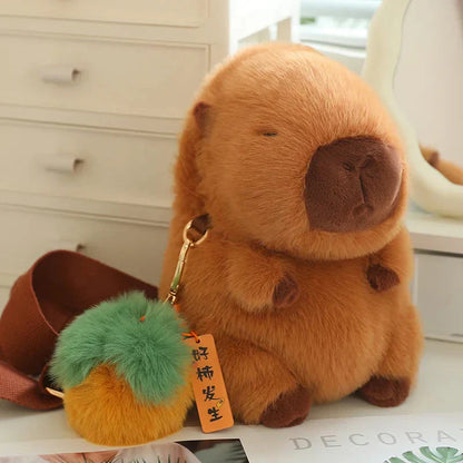 Cute Capybara Soft Toy with Clip