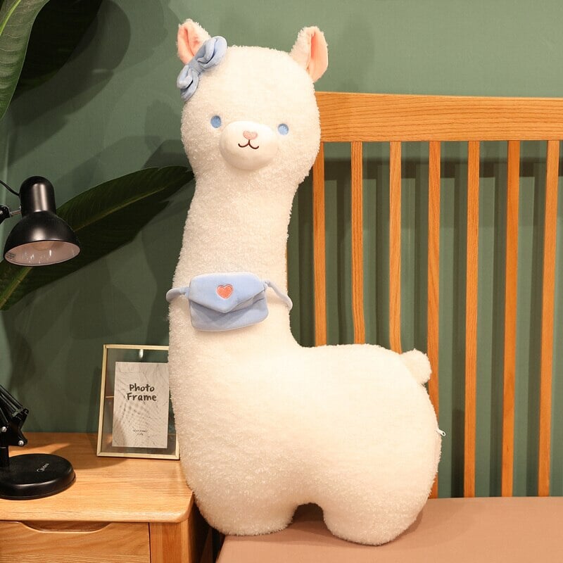 Cute Soft White Alpaca Stuffed Animal Toy