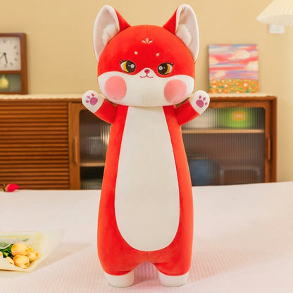 Snugly Soft Pink Fox Plush Toy Family Set