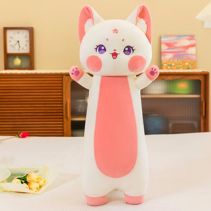 Snugly Soft Pink Fox Plush Toy Family Set