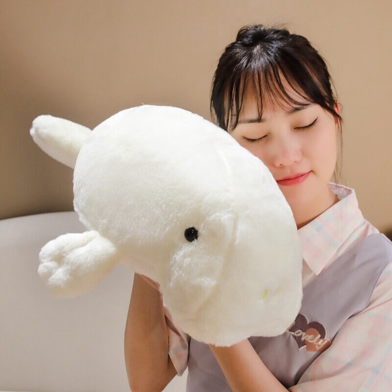 Soft Cuddly White Manatee Stuffed Animal - Halri