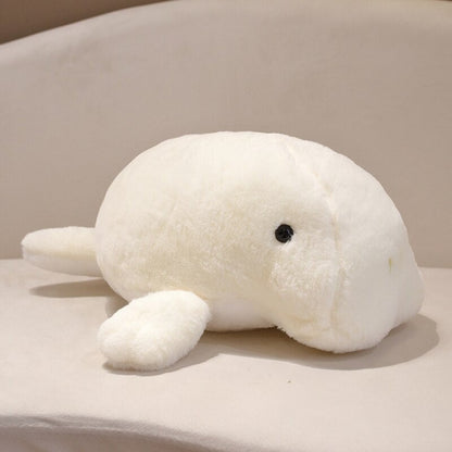 Cuddly Soft White Manatee Stuffed Animal