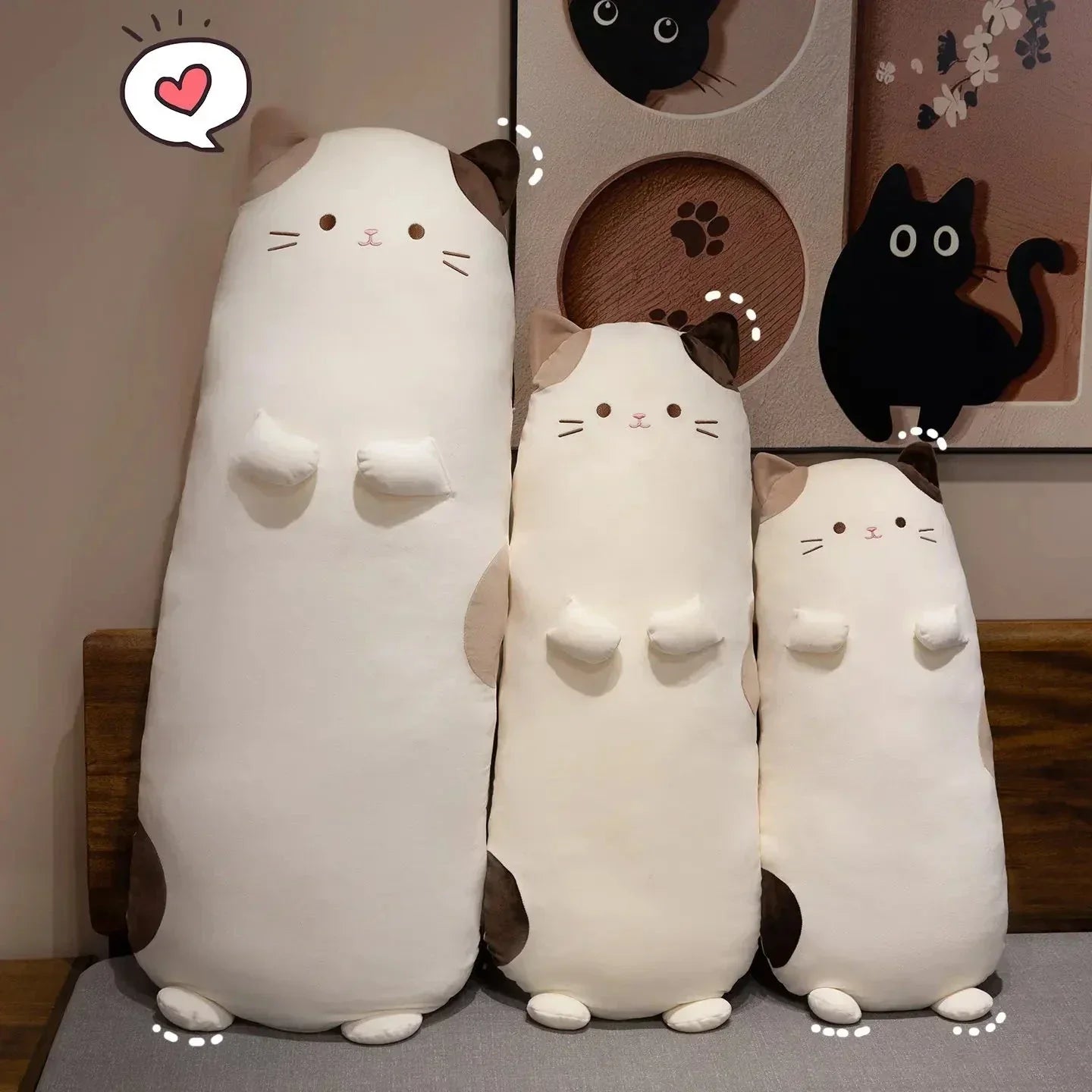 Cuddly Spotted Kitten Soft Plush Toy