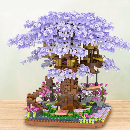 Colorful Mini Sakura Treehouse Toy Block Set - Halri
