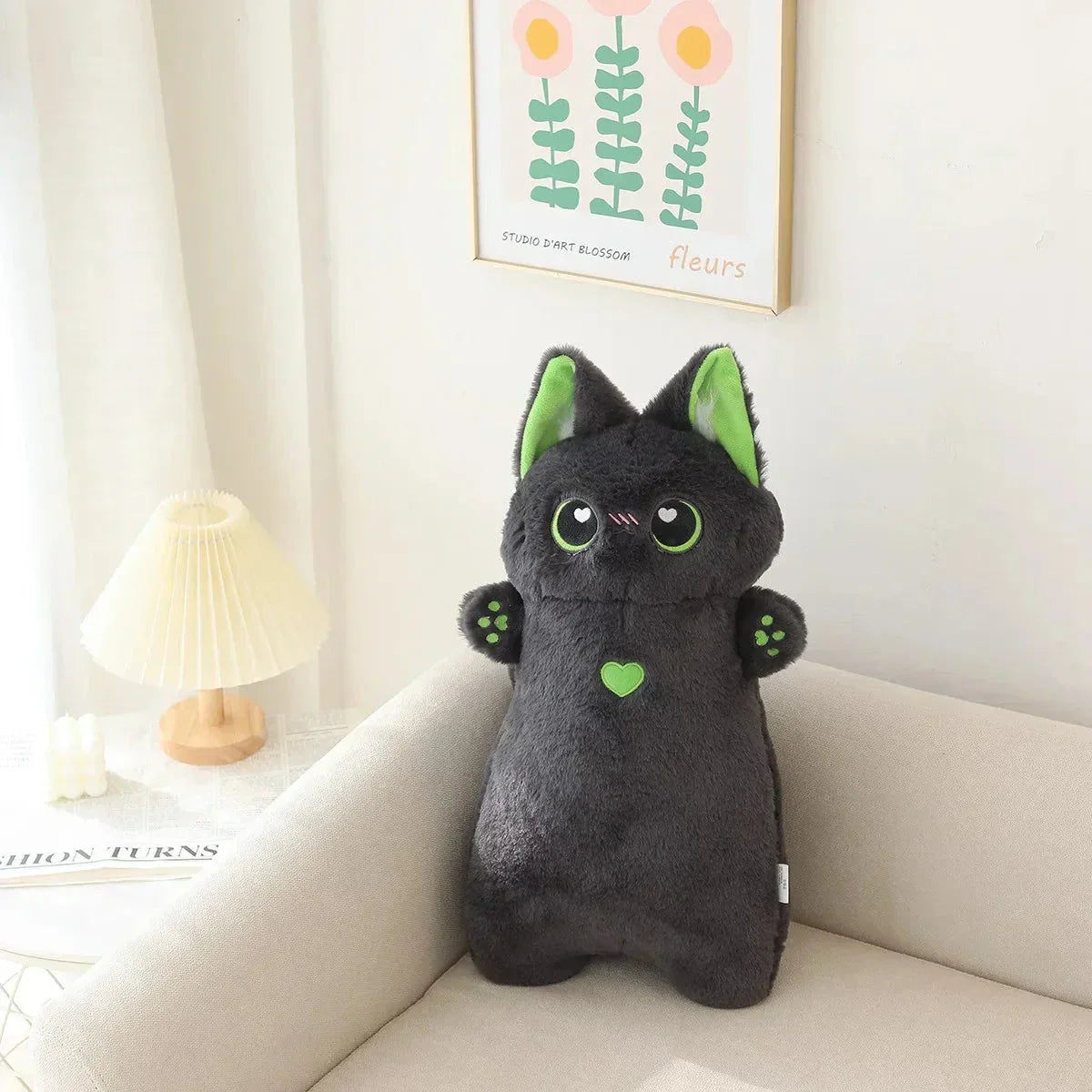 Cute Dual Tone Kitten Soft Toy Set