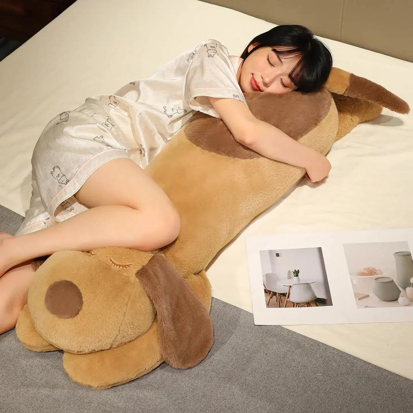 Cuddly Plush Puppy Hug Pillow - Halri