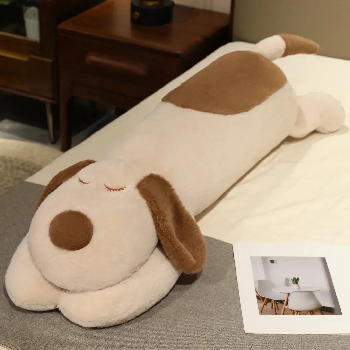 Cuddly Plush Puppy Hug Pillow