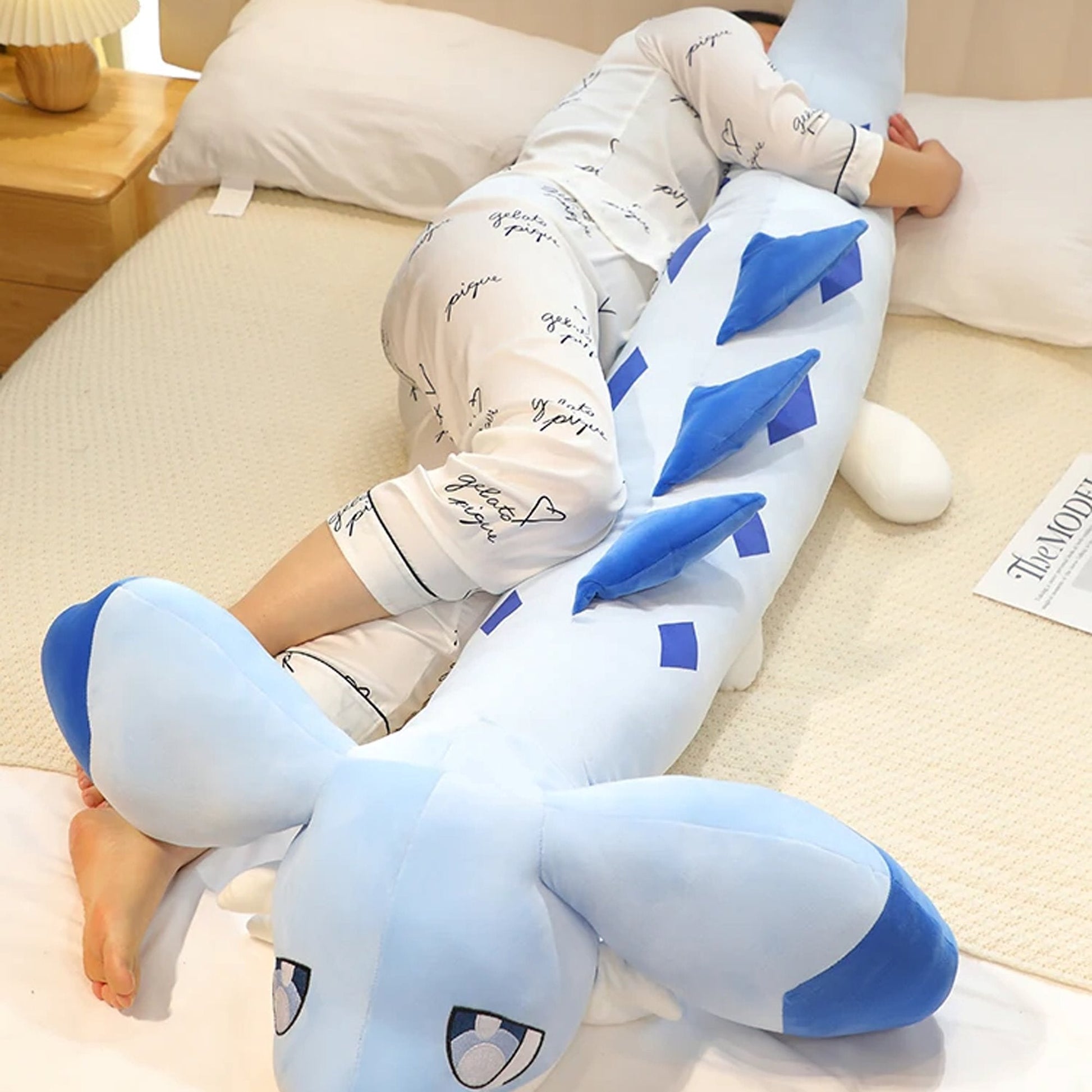 Cute Pastel Blue Dragon Stuffed Animal Toy - Halri
