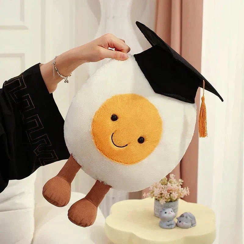 Cute College Chicken Plush Toy