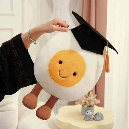 Cute College Chicken Plush Toy