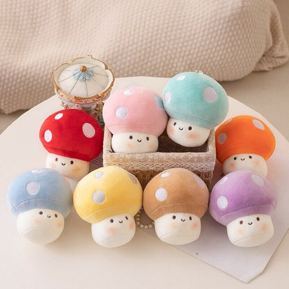 Soft Mushroom Buddy Plush Keychains - Halri