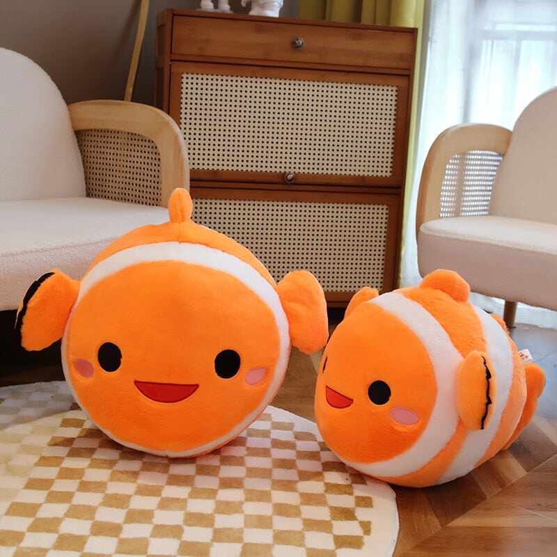 Colorful Striped Clownfish Soft Plush Toy - Halri