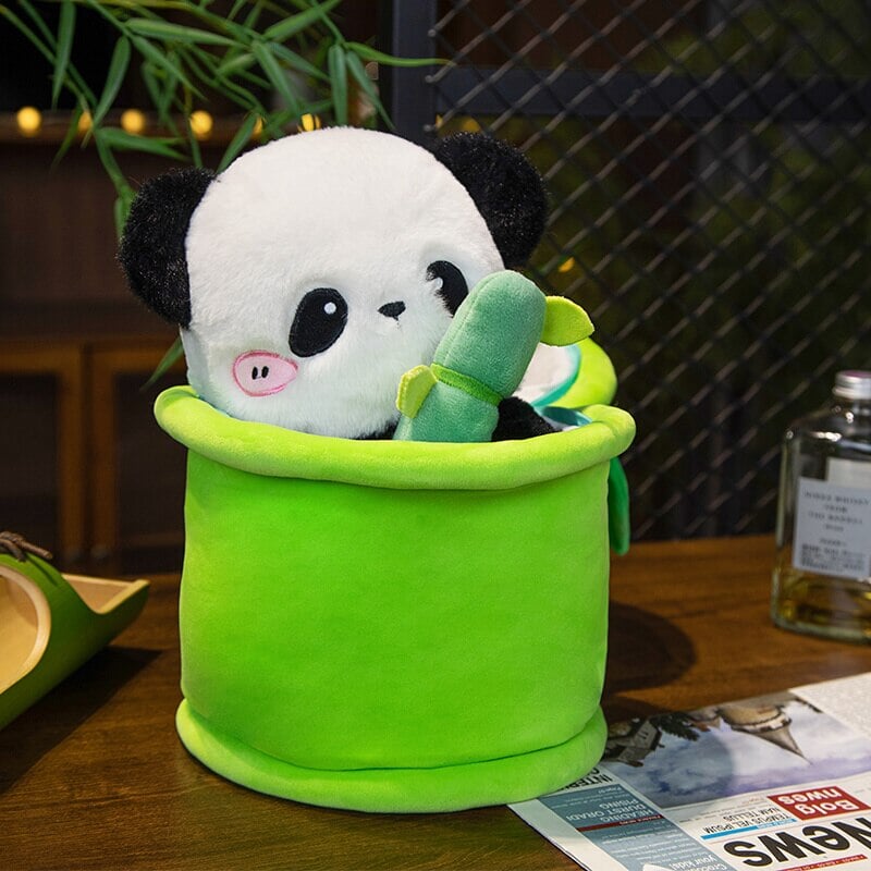 Cute Panda Bamboo House Soft Toy - Halri
