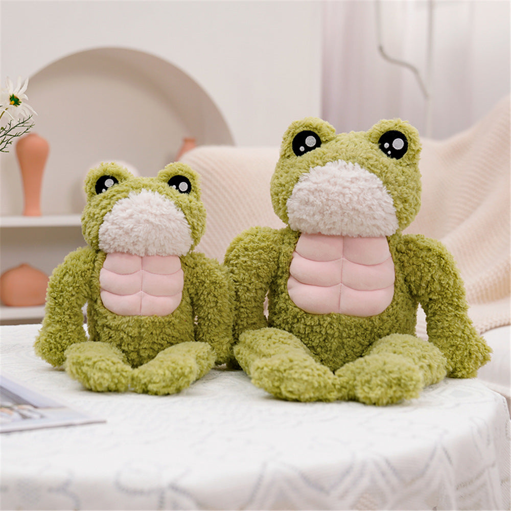 Fun Dench Muscle Frog Stuffed Toy