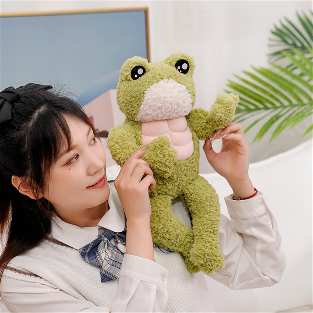Fun Dench Muscle Frog Stuffed Toy - Halri