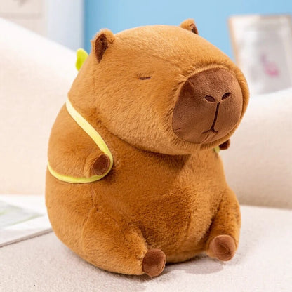 Cute Capybara Mini Avocado Plush Backpack Charm - Halri