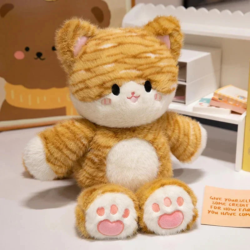 Cute Kitten and Panda Soft Plush Friends