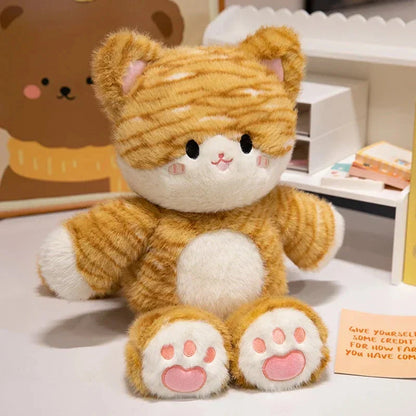 Cute Kitten and Panda Soft Plush Friends