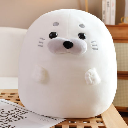 Cuddly Blue White Teddy Seal Plush Toy