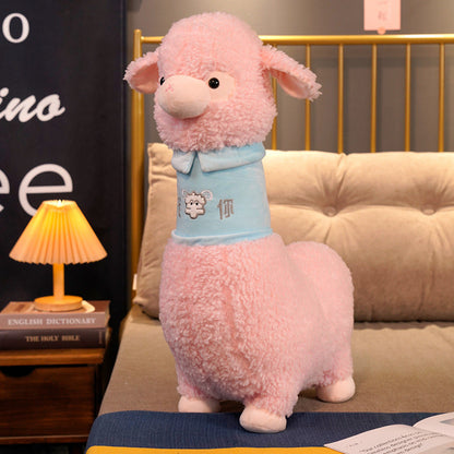 Soft Pastel Alpaca Teddy Plush