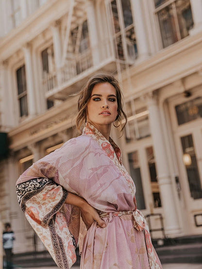 Vibrant Floral Summer Beach Cover Up