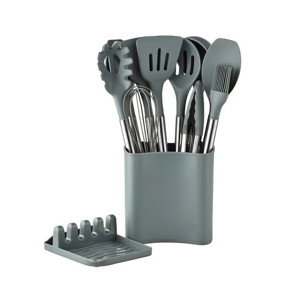 Premium Kitchen Utensil Set with Soft Grip Handles - Halri