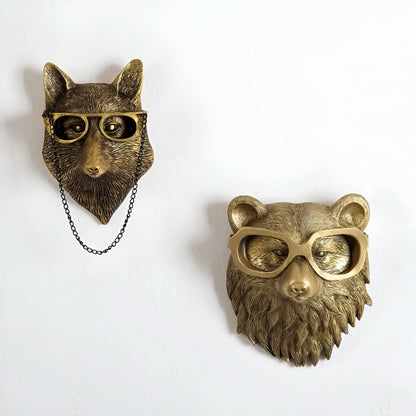 Colorful Animal Resin Wall Hooks Decor