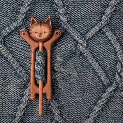 Cute Wooden Animal Pin Badge - Halri
