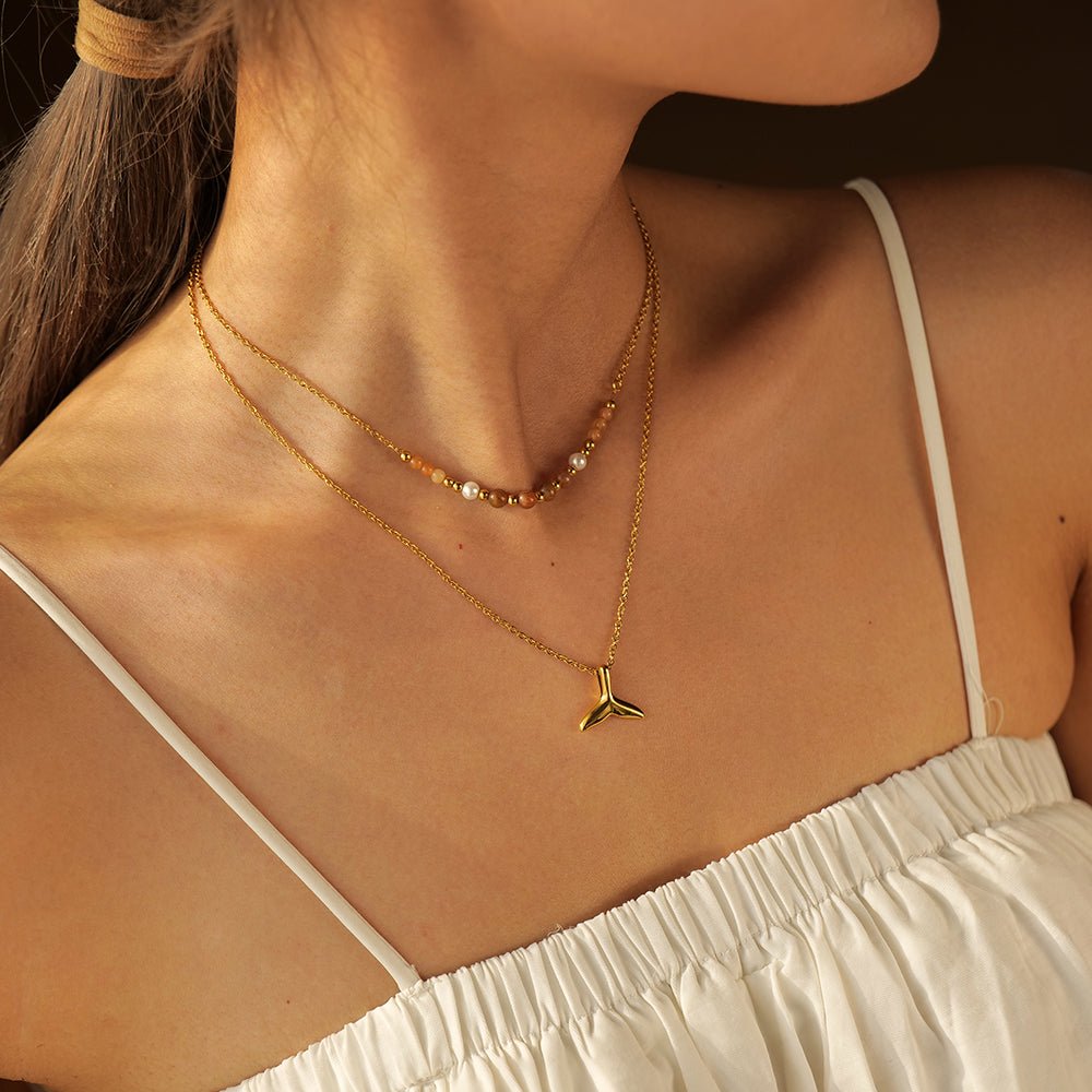 Nature Inspired Ocean Whale Pendant Necklace - Halri