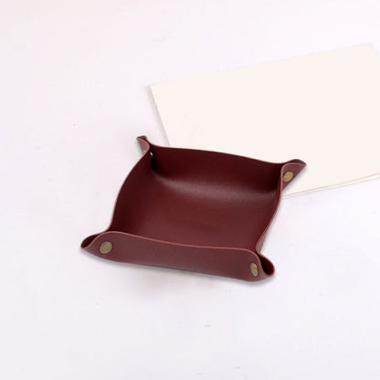 Stylish Leather Desk Organizer Tray