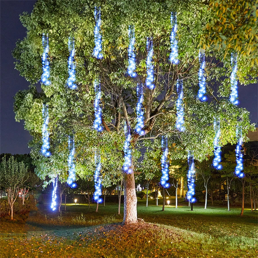 Colorful LED Raindrop Yard Lights