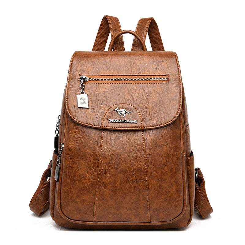 Premium Leather Ladies Backpack Bag