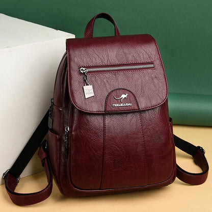 Premium Leather Ladies Backpack Bag - Halri