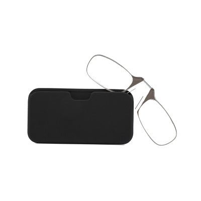 Compact Travel Reading Glasses with Clip On Nose Piece
