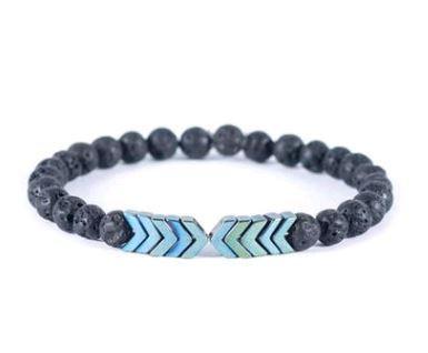 Natural Aromatherapy Lava Stone Diffuser Bracelet - Halri
