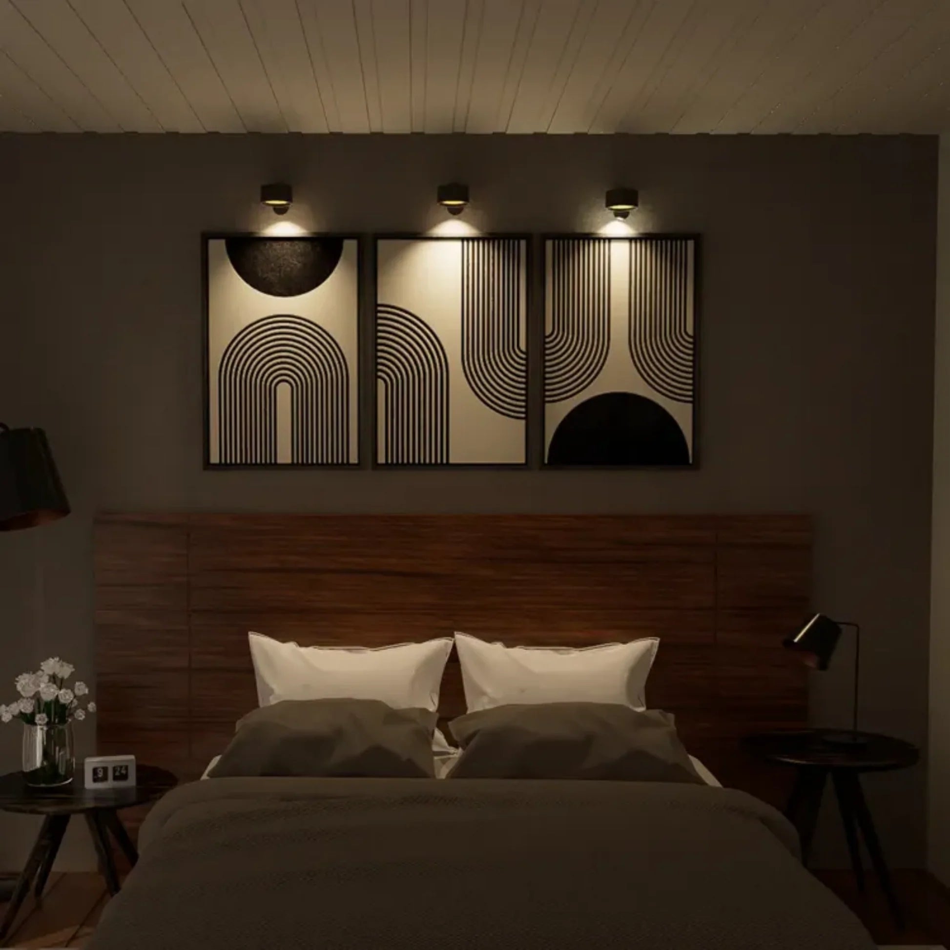Rechargeable Magnetic Wall Light with Touch Remote and USB Charging