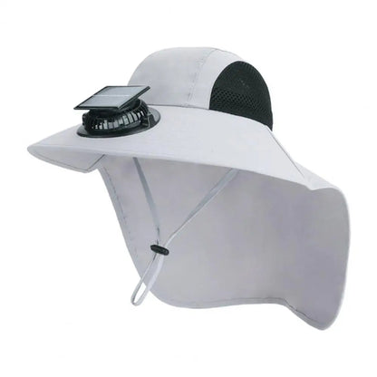Sun Protection Summer Hat with Wide Brim & Fan