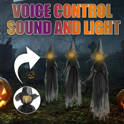 Glowing Witch Yard Decoration Stake