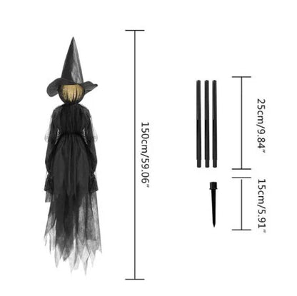Glowing Witch Yard Decoration Stake