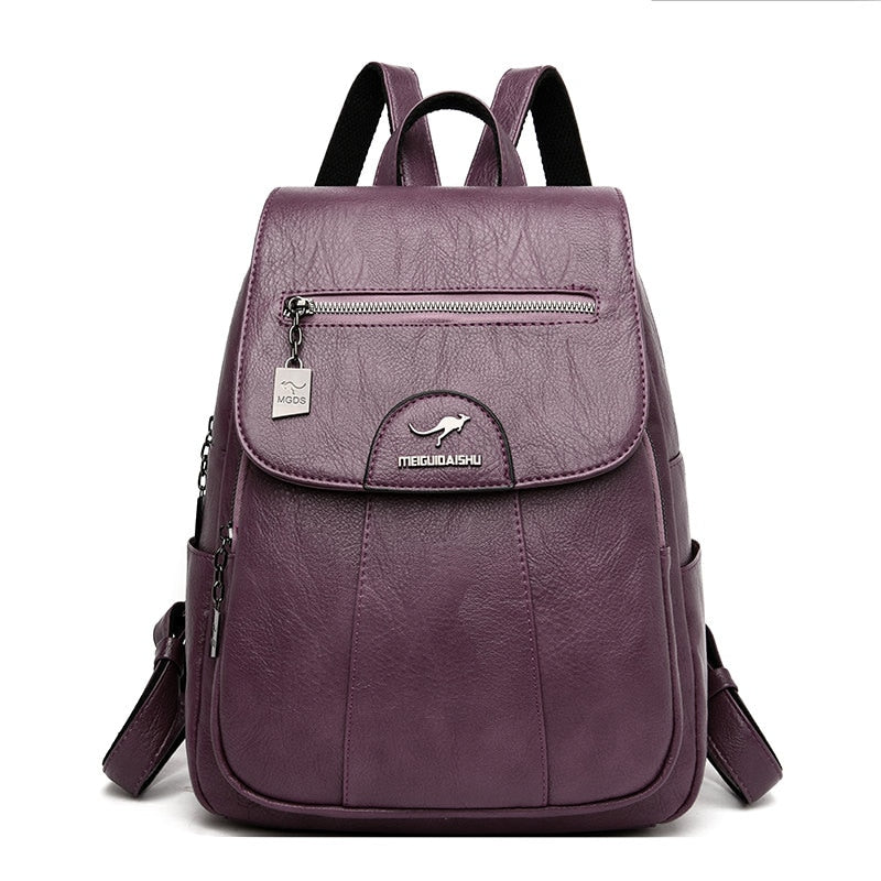 Premium Leather Ladies Backpack Bag