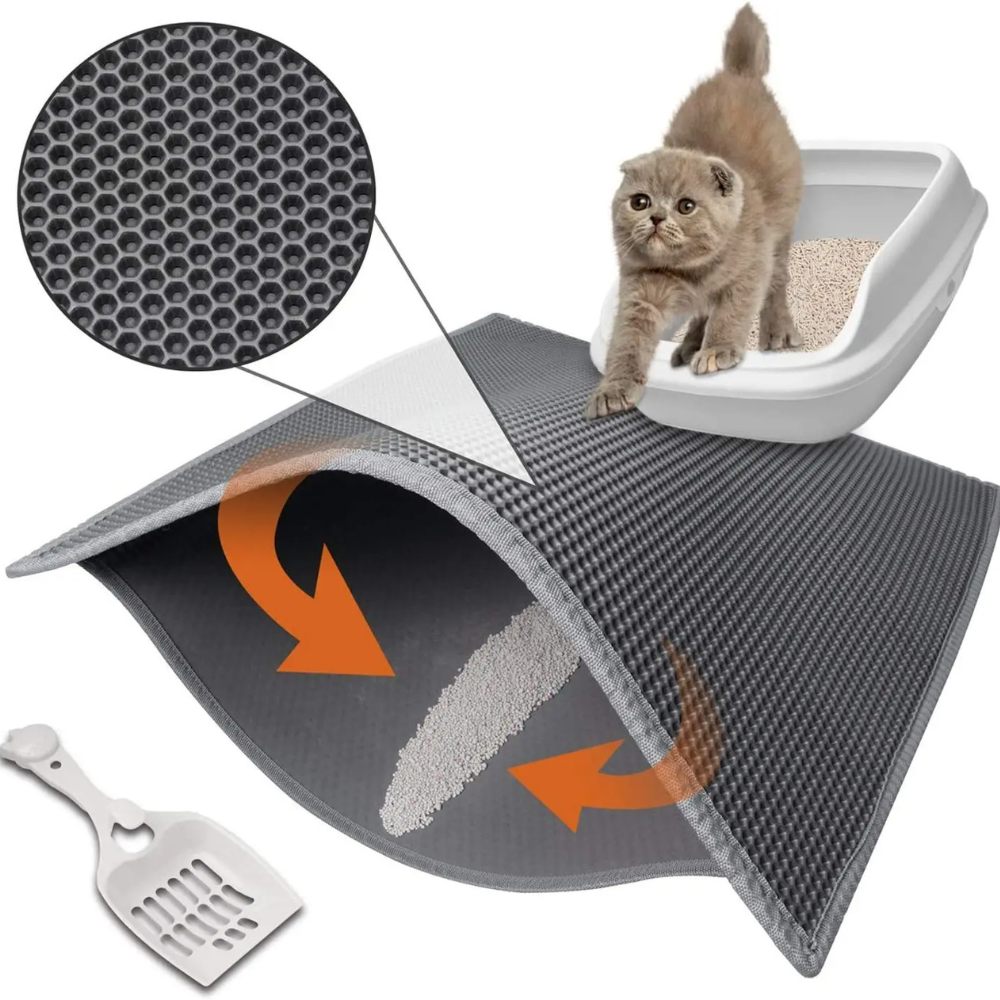 Easy Clean Double Layer Pet Litter Mat - Halri