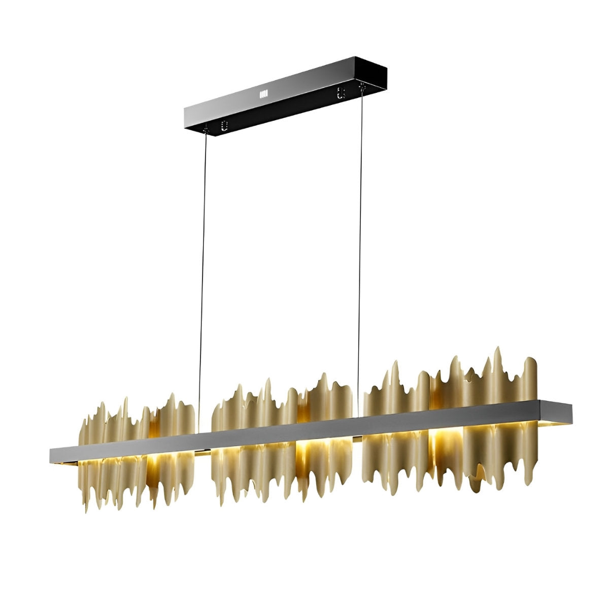 Sleek Linear Modern Dimmable LED Chandelier