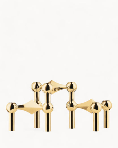 Unique Metal Candle Holder Set for 3 Candles