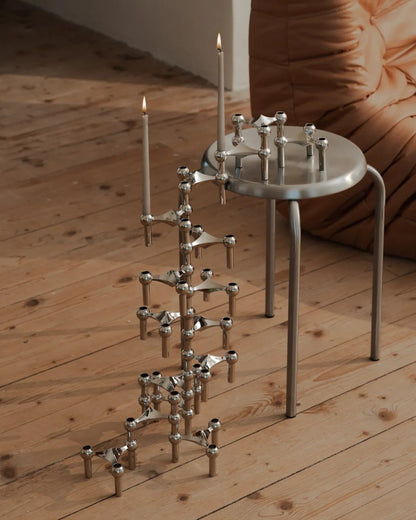 Unique Metal Candle Holder Set for 3 Candles