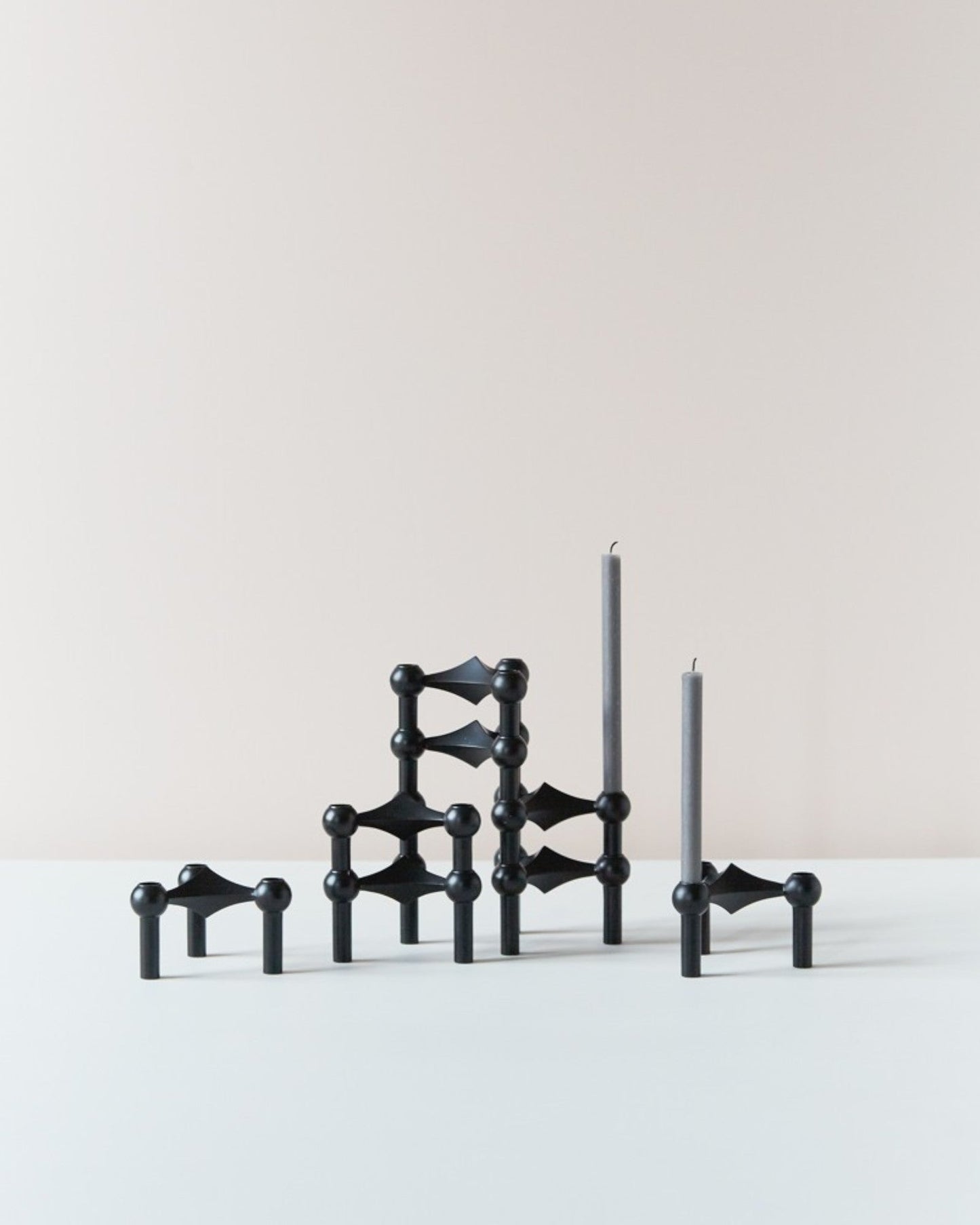 Unique Metal Candle Holder Set for 3 Candles